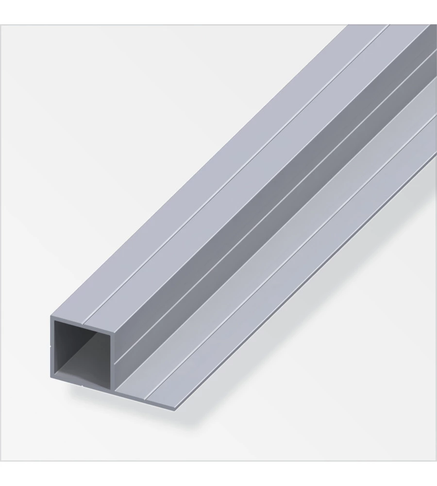 TUBO QUADRATO 29x15,5 IN ALLUMINIO NATURALE - 1 METRO.