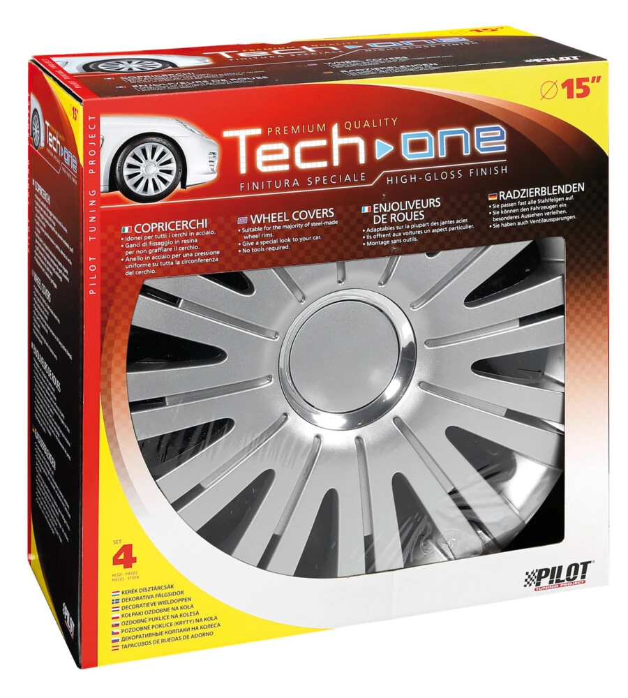 COPRICERCHI PER AUTO ACTIVE SILVER - Ø 15" PILOT  31557