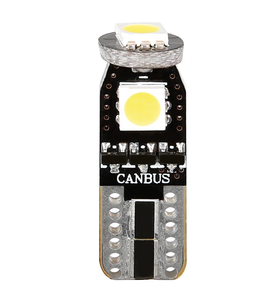 LAMPADA 12V HYPER-LED 9 - 3 SMD X 3 CHIPS - (T10) - TRIFOCUS - W2,1X9,5D - 2 PZ  58459