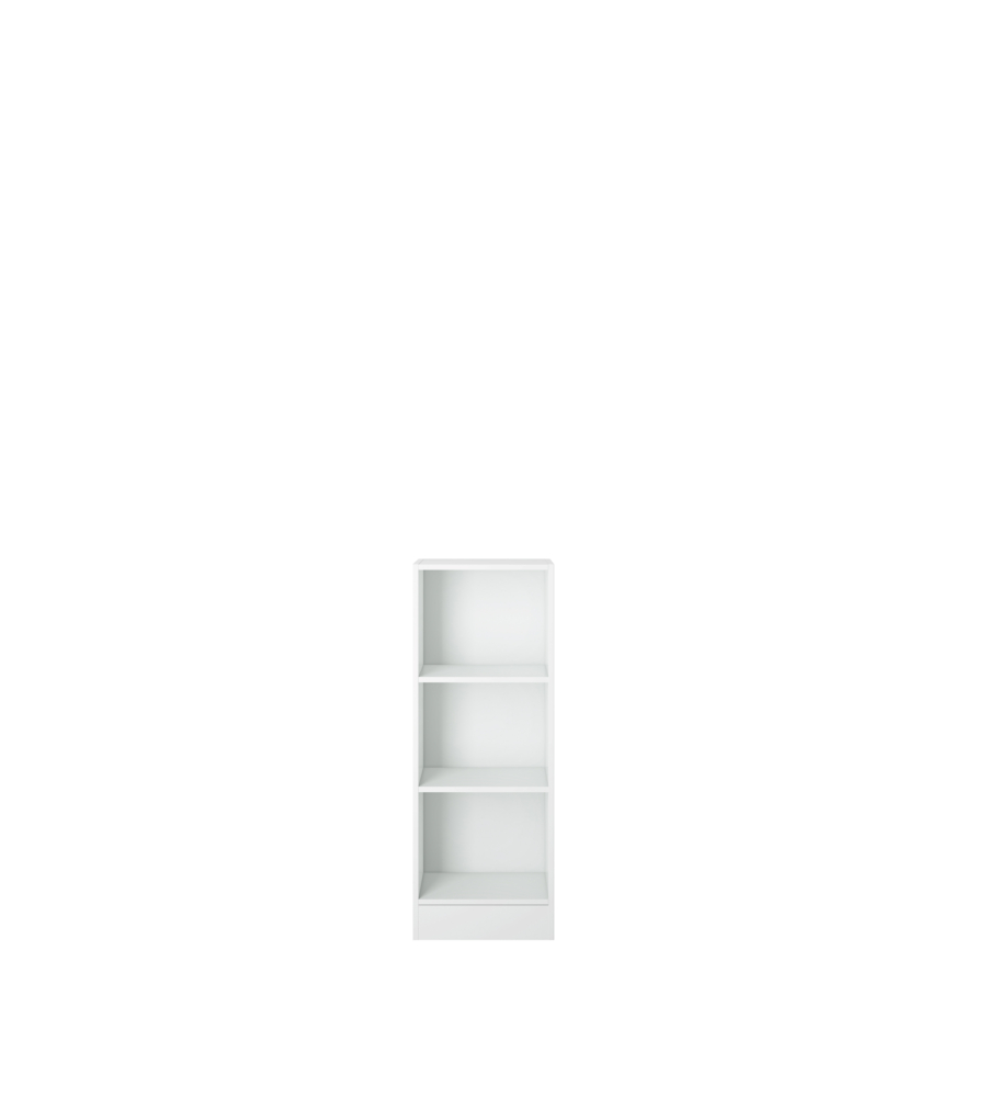 LIBRERIA STRETTA CON 2 RIPIANI TINTA BIANCO - 40.6x26.7x108 CM