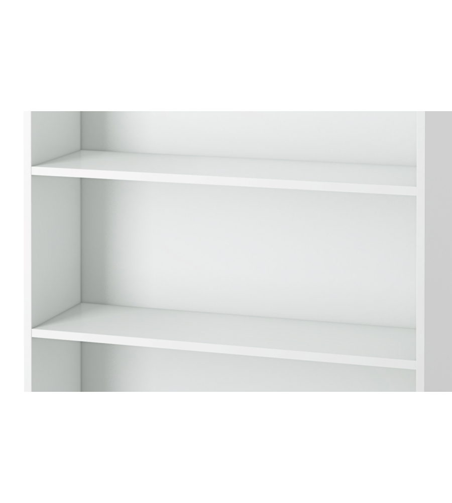 SET 2 RIPIANI PER LIBRERIA LARGA TINTA BIANCO