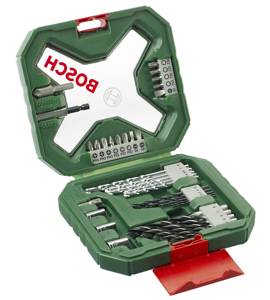 SET VALIGETTA PUNTE E BIT AVVIAMENTO BOSCH "X-LINE CLASSIC" 34 PEZZI