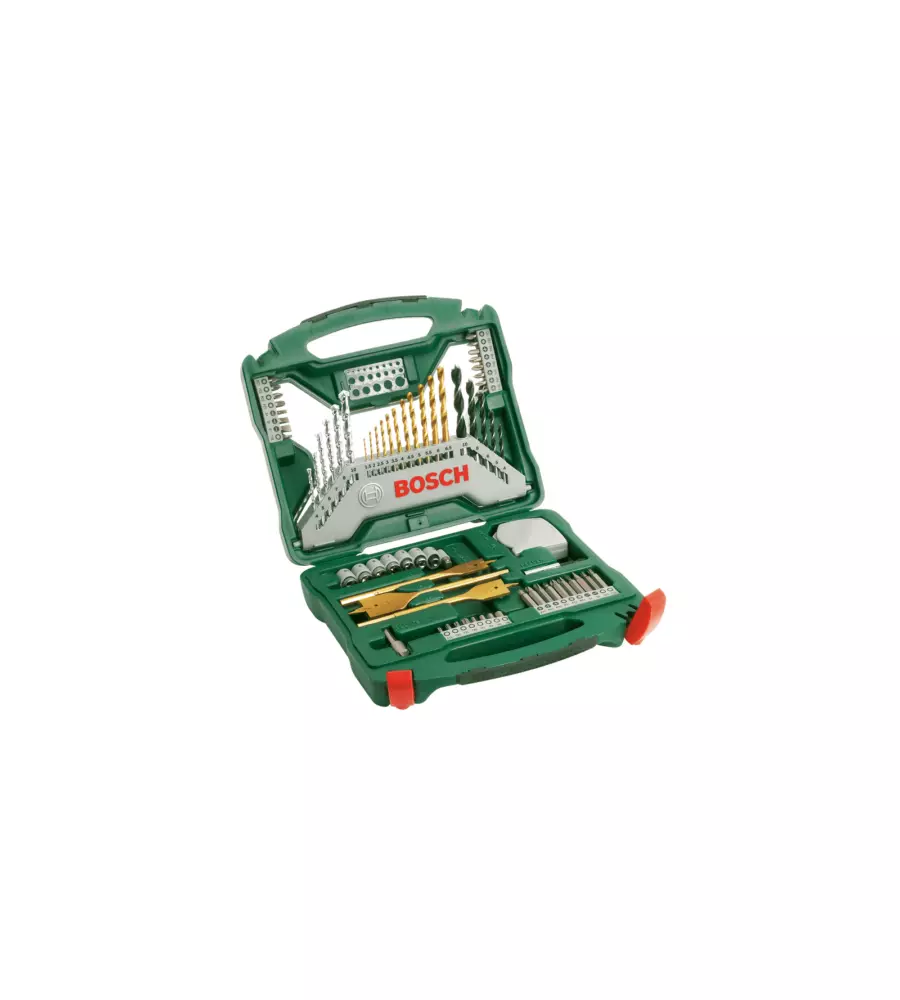 SET 70 INSERTI PER FORATURA BOSCH "X-LINE" IN METALLO CON RIVESTIMENTO TITANIO