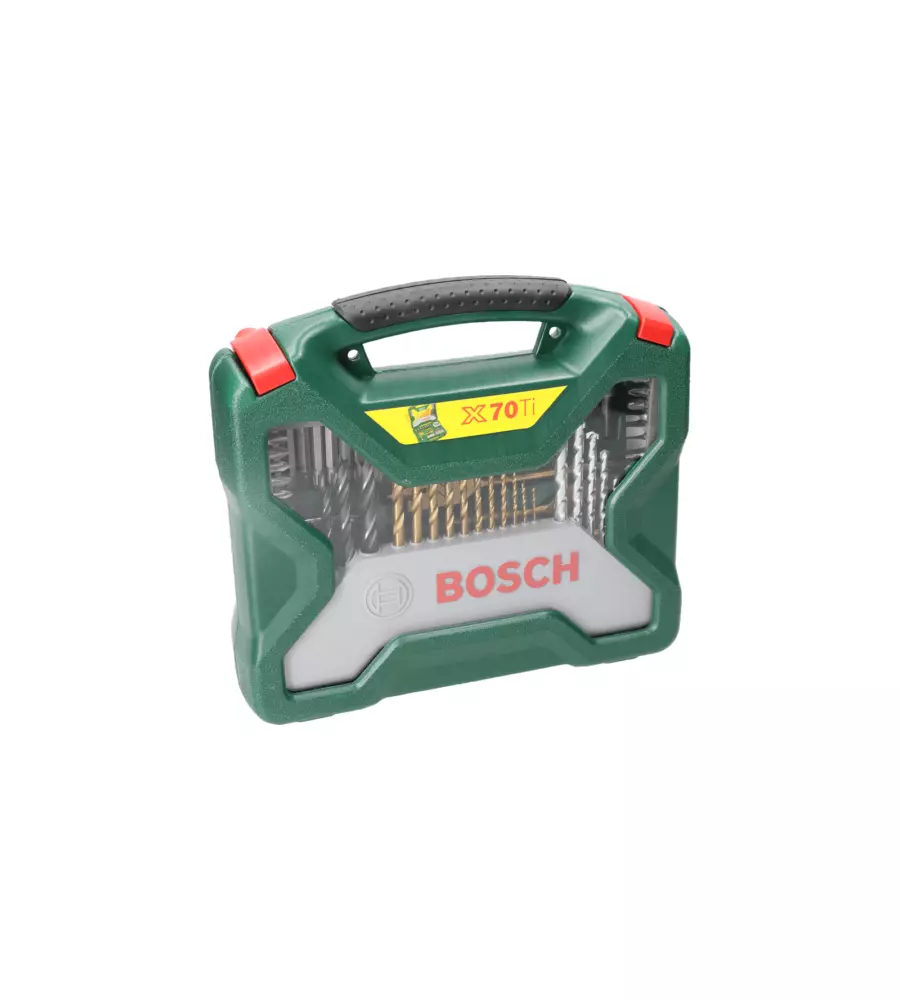SET 70 INSERTI PER FORATURA BOSCH "X-LINE" IN METALLO CON RIVESTIMENTO TITANIO