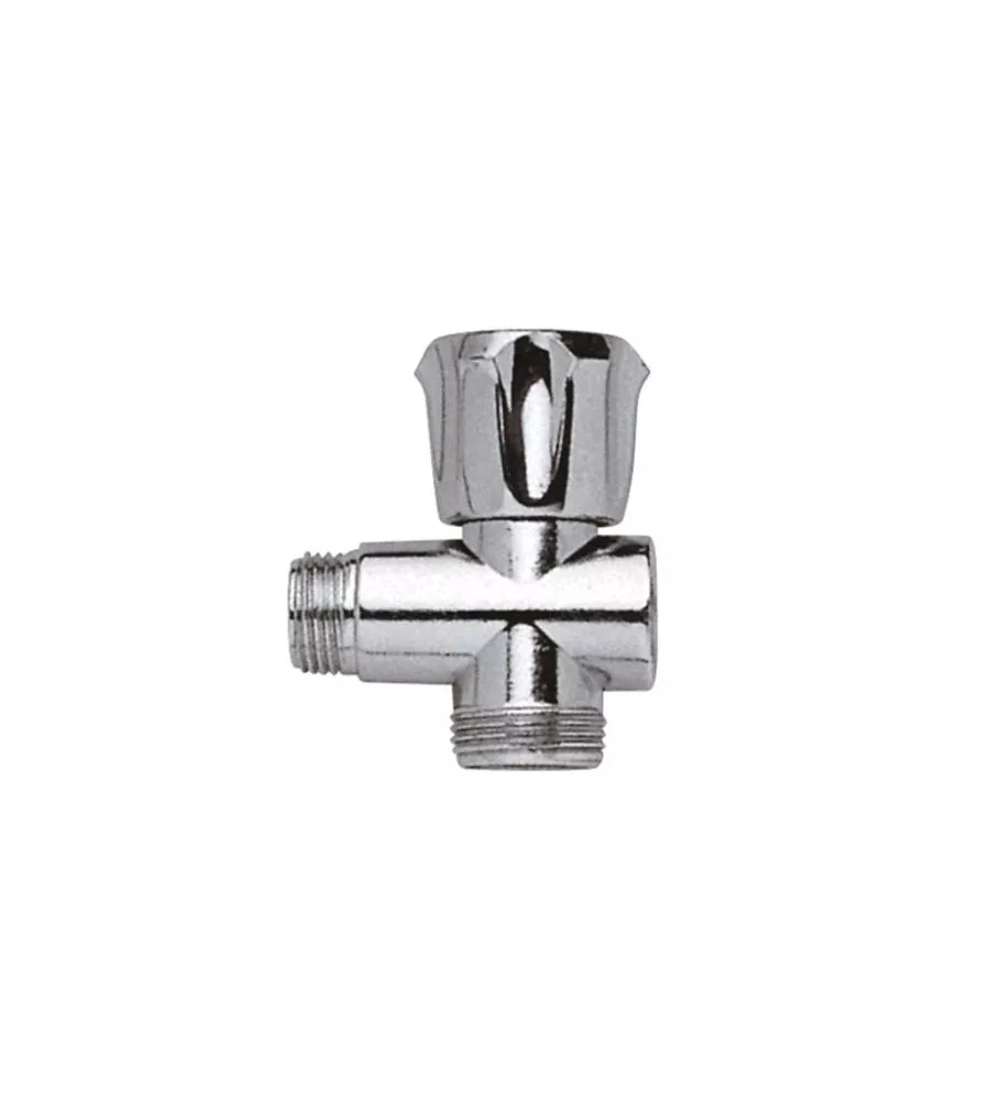 RUBINETTO A 3 VIE SOTTOLAVABO CON ATTACCHI DA 1/2", 1/2" E 3/4"