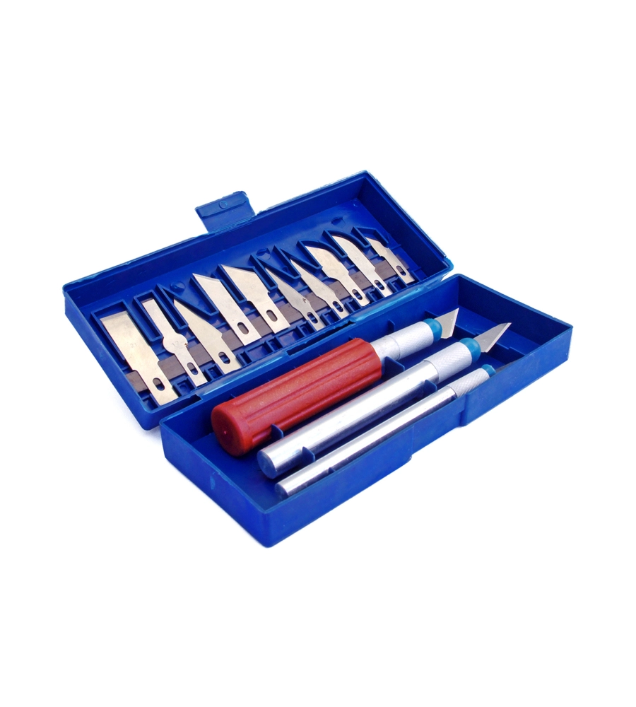 COLTELLI TAGLIABALSA + ACCESSORI SERIE 16 PZ.
