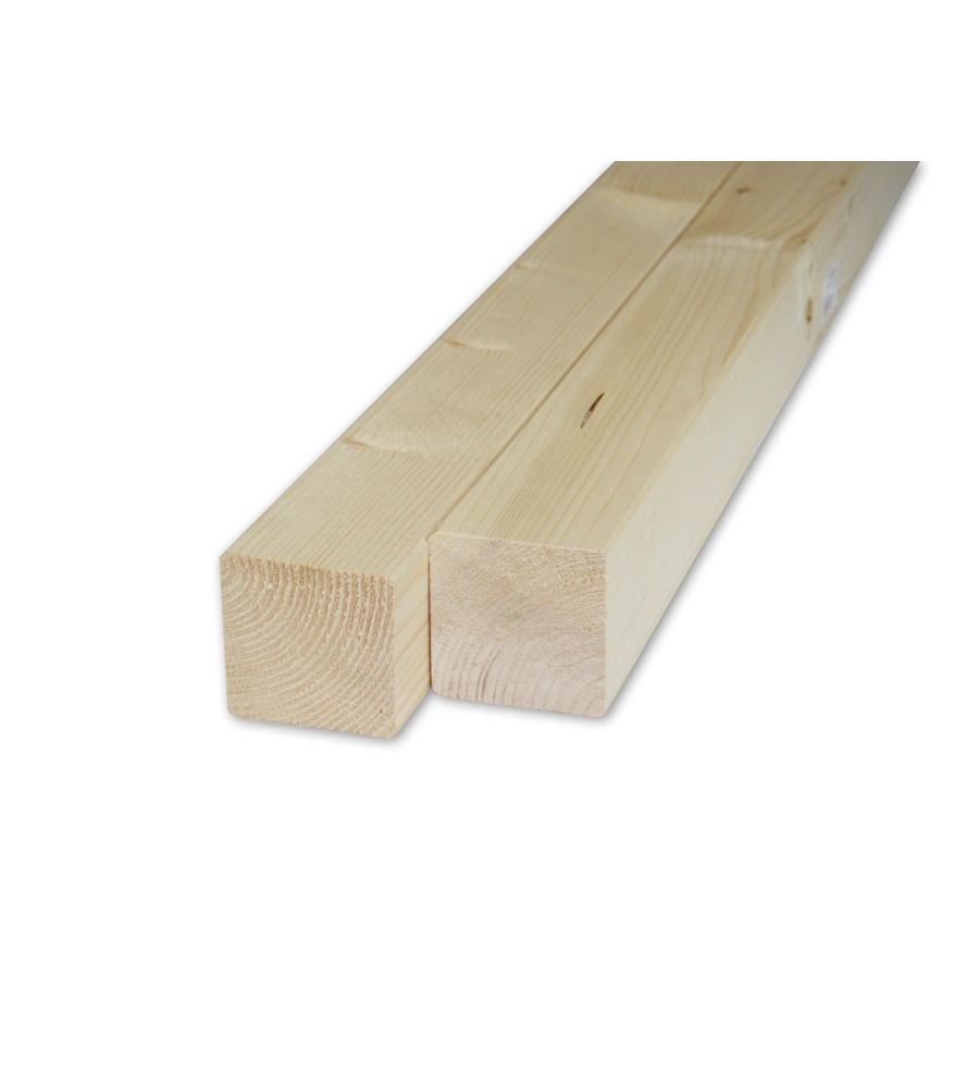 LISTELLO IN ABETE GREZZO 80 X 80 X 3000 MM