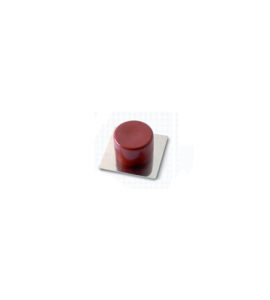 FERMAPORTE ADESIVO IN GOMMA - 45 X 45 MM. - MARRONE