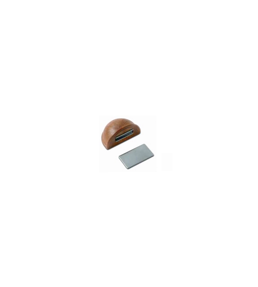 FERMAPORTE ADESIVO IN ABS CON MAGNETE - 48 X H. 32 MM. - LEGNO