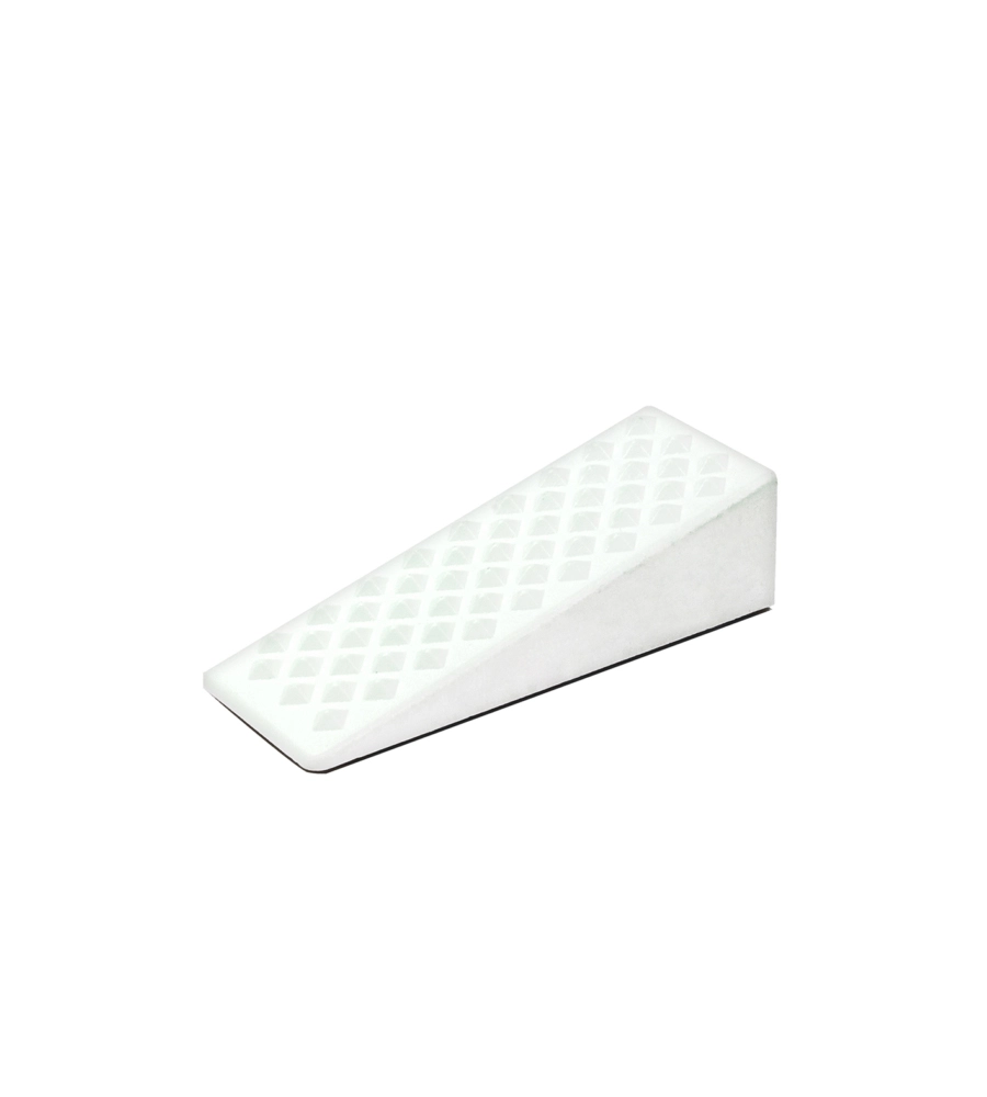 FERMAPORTE ADESIVI A CUNEO - BIANCO - 4 PZ.