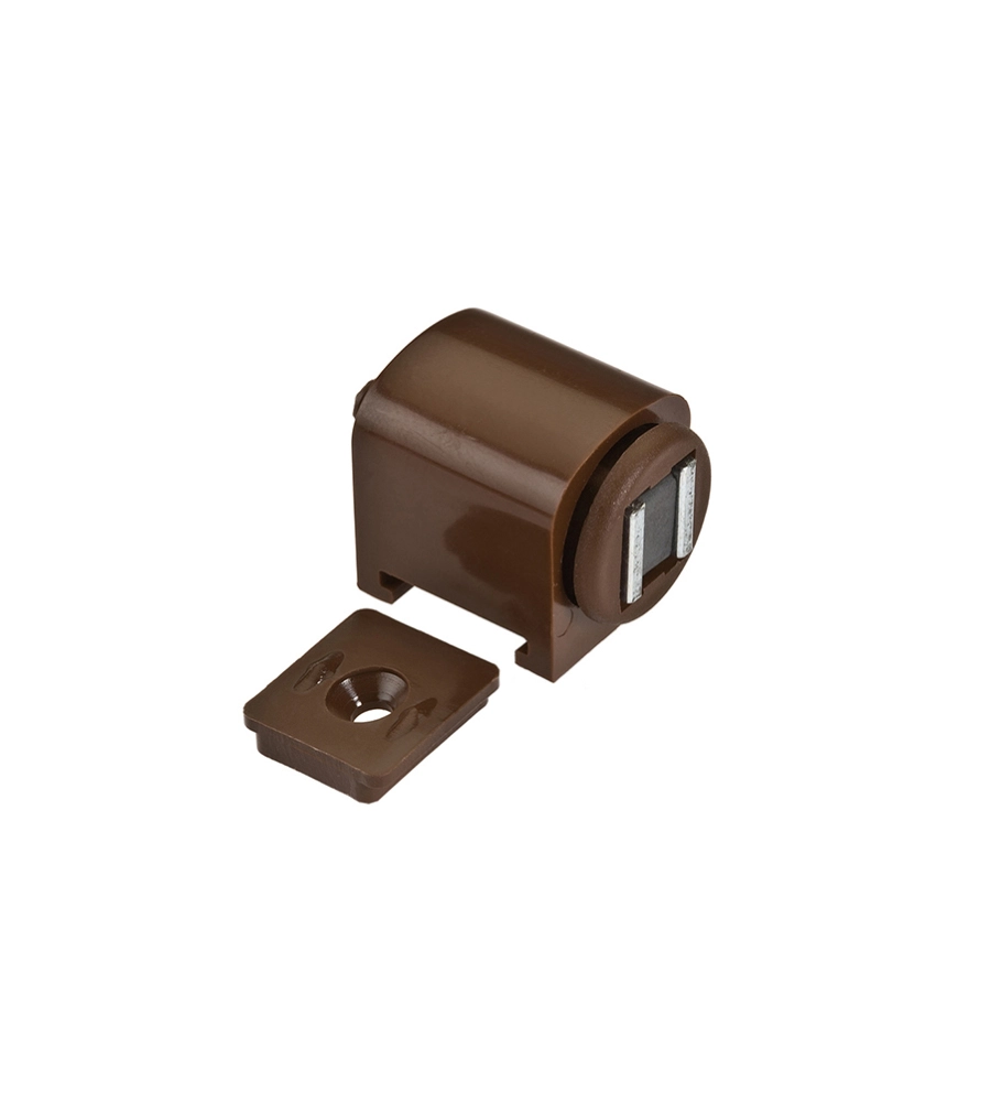CHIUSURE MAGNETICHE CON BASETTA - FORZA 6 KG. - MARRONE - 2 PZ.