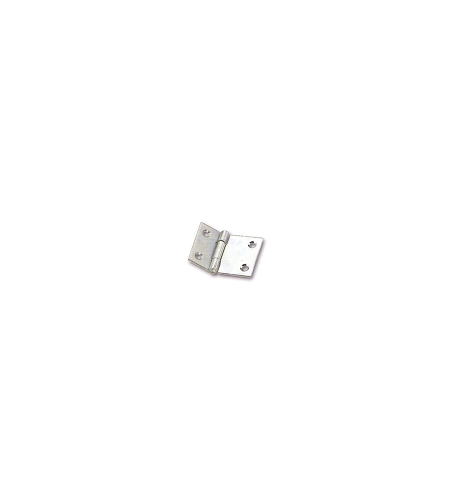 CERNIERE PIANE 20 X 30 X 40 MM. - ZINCATE - 4 PZ.