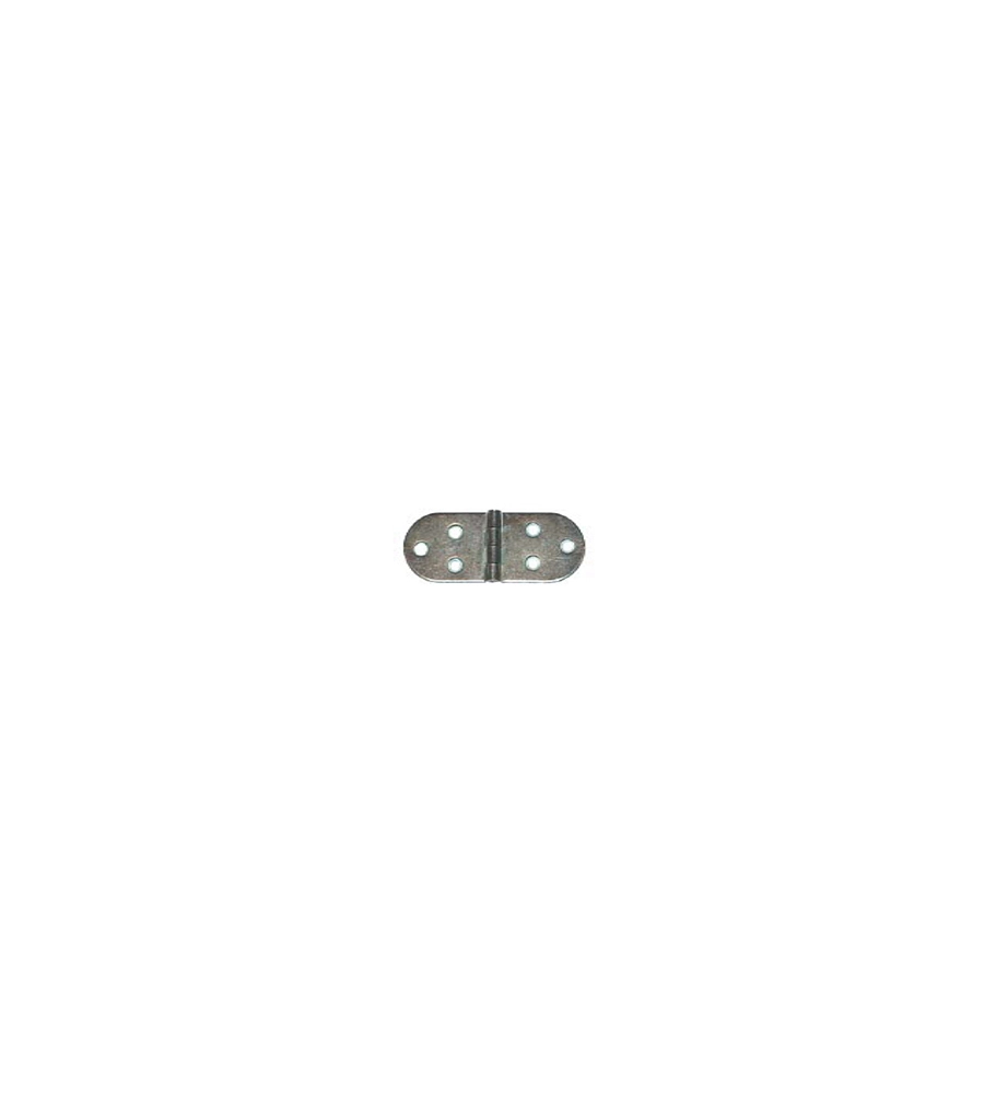 CERNIERE A BISCOTTO ZINCATE 80 X 30 MM. - 4 PZ.