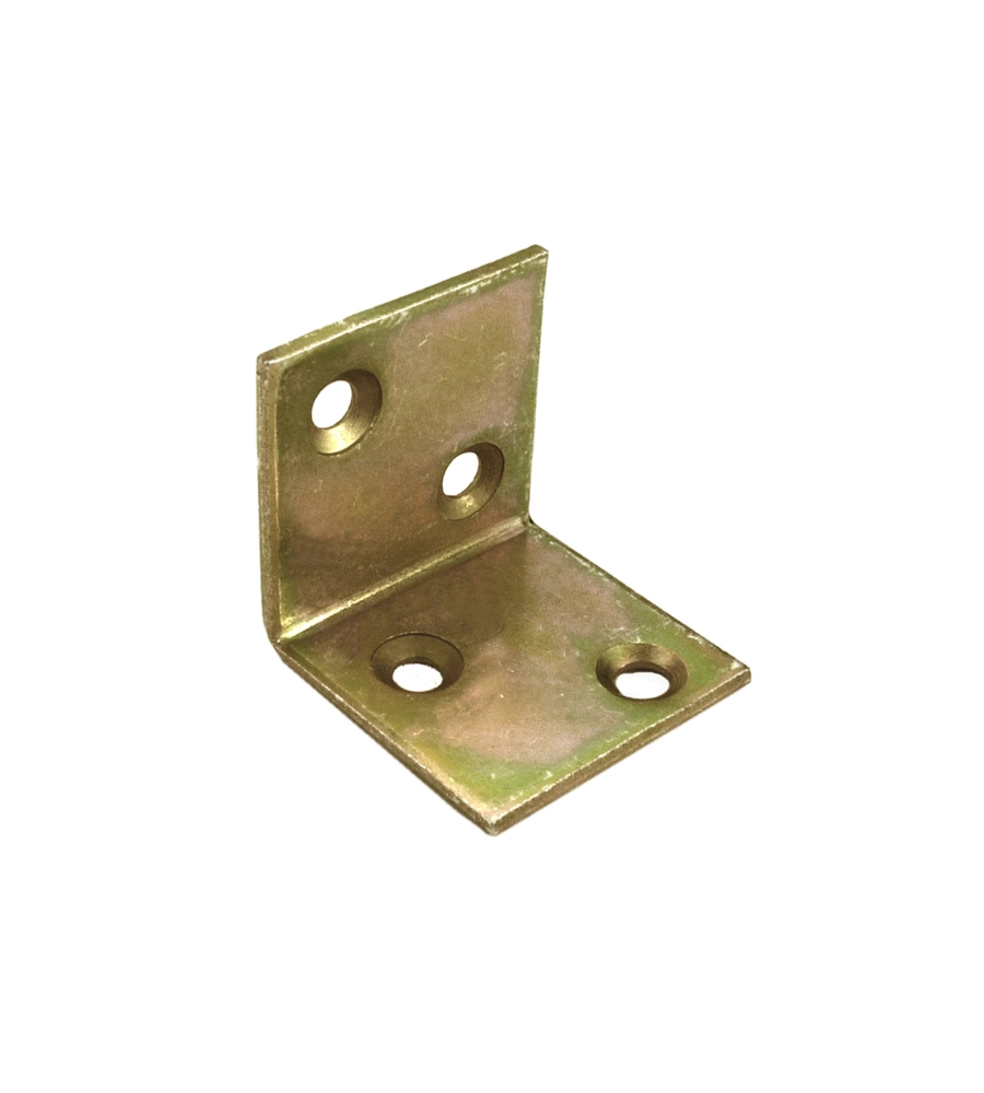 LASTRINE ANGOLARI 115 X 60 X 40 MM. - ZINCATE GIALLO - 1 PZ.