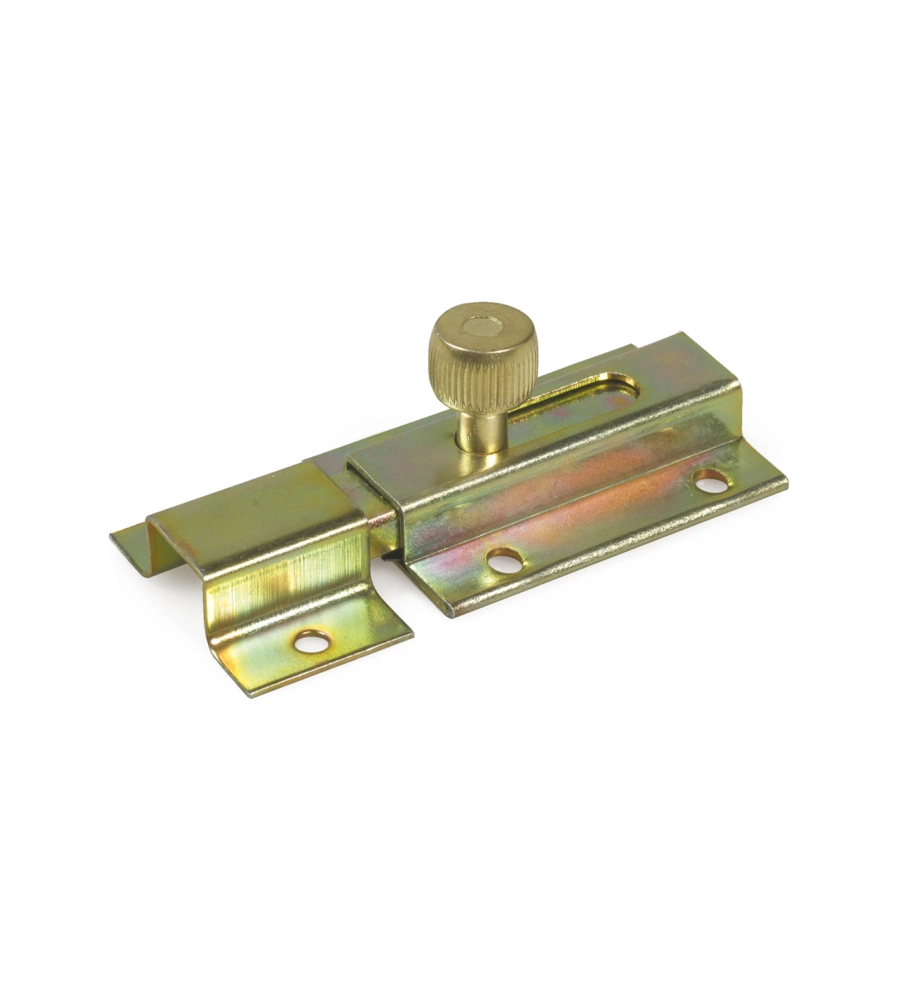 CATENACCIO TRAVERSO 80 X 40 MM. - ZINCATO GIALLO