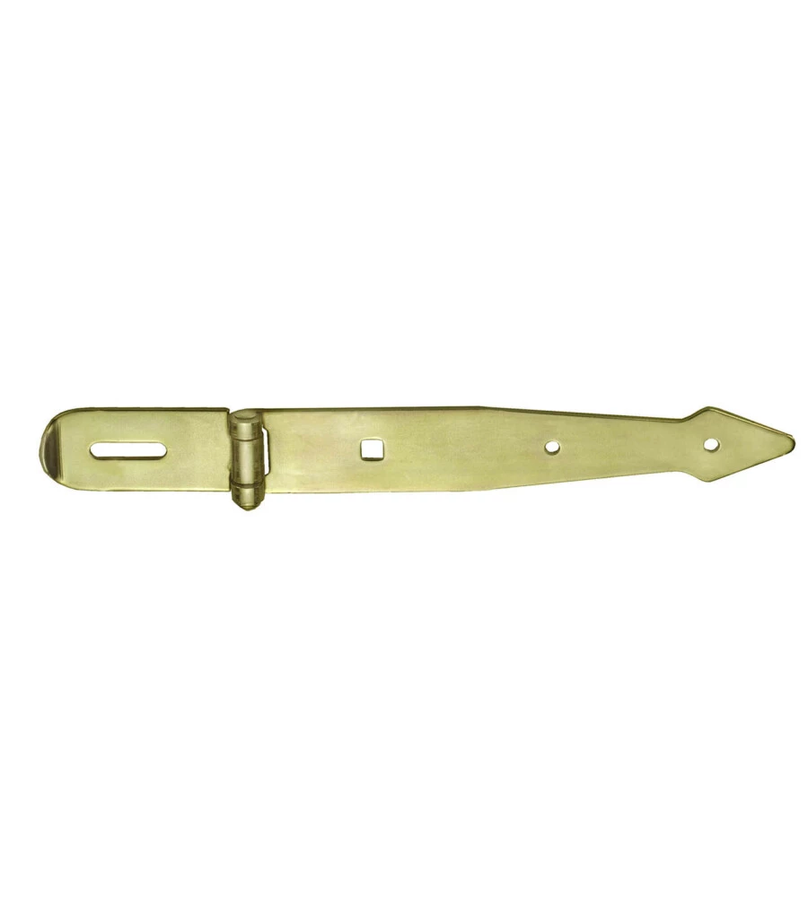 PIASTRA PORTALUCCHETTO SNODATA 200 X 35 X 3,0 MM. - ZINCATO GIALLO