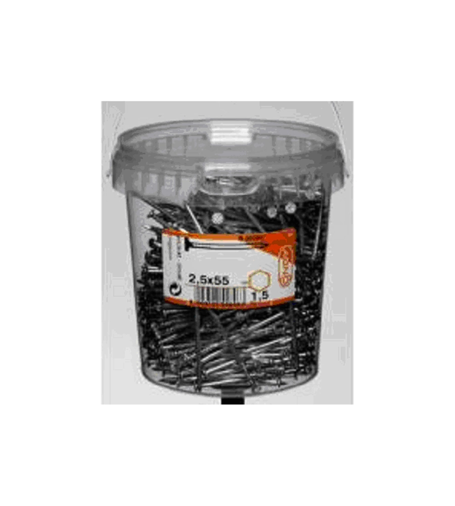 CHIODI TESTA PIANA IN SECCHIELLO 3,1X80 MM. 1,5 KG.
