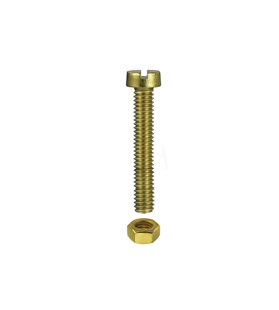 VITI PER METALLO TESTA CILINDRICA OTTONE M4 X 30 - 10 PZ.