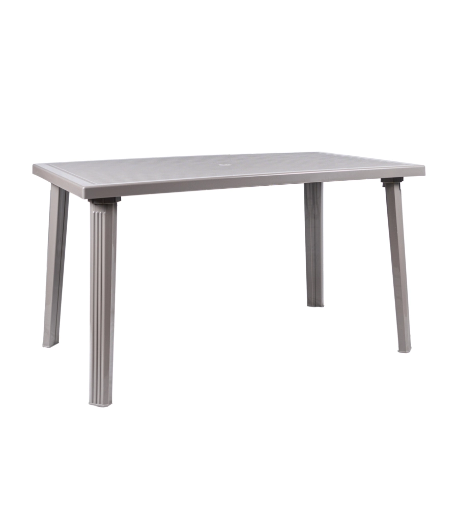 TAVOLO DA ESTERNO "DOMINGO" IN POLIPROPILENE TAUPE 130X75X73 CM