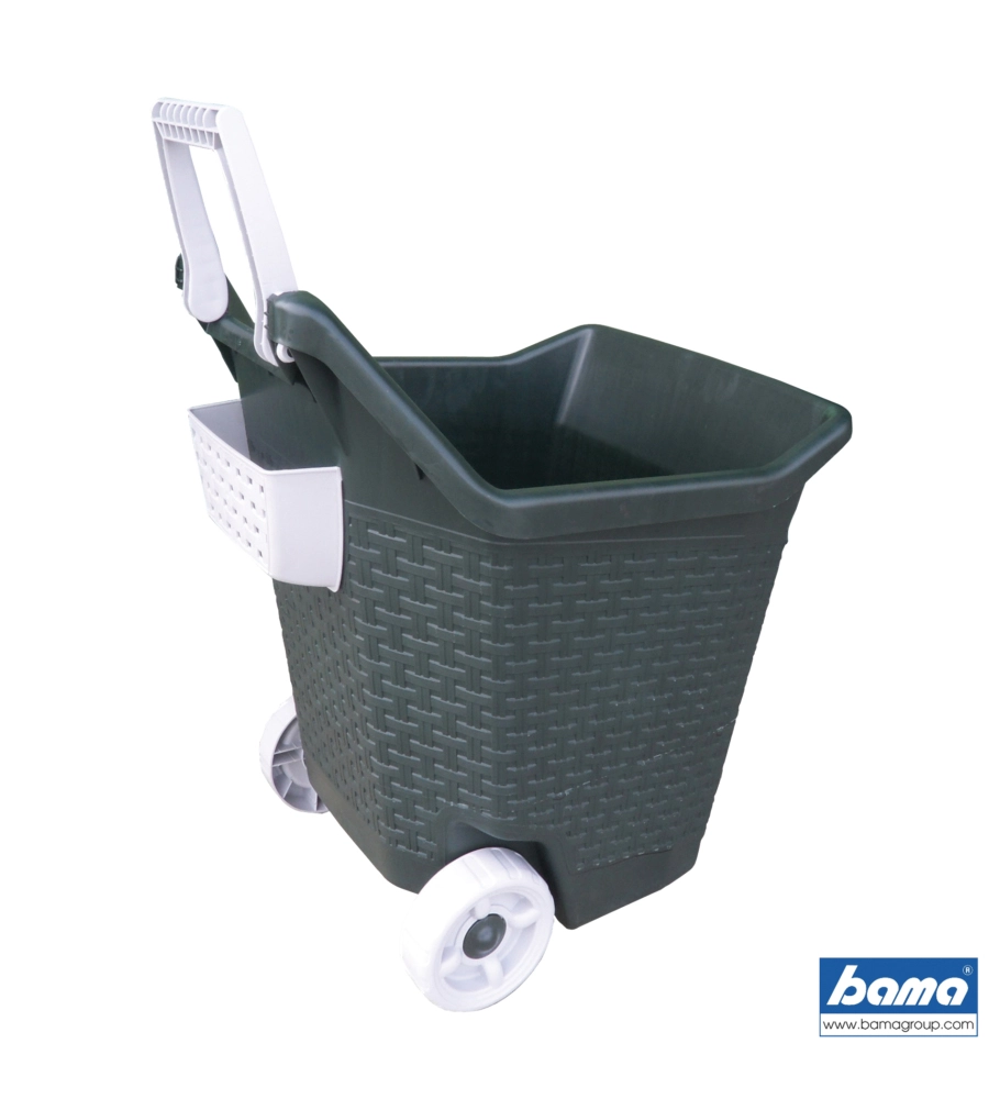 CARRIOLA "KART" BAMA - 76 LITRI - COLORE VERDE MUSCHIO.