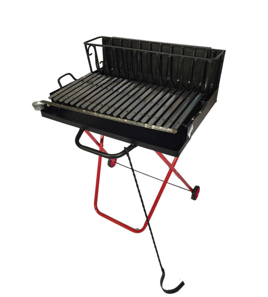 BARBECUE A LEGNA PIEGHEVOLE ARNOLD CON GRIGLIA 47X50 CM