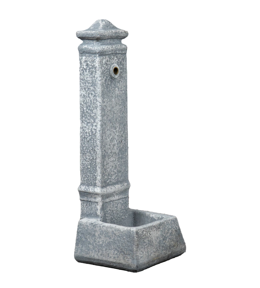 FONTANA DA GIARDINO VEDOVELLA KAM "ISERNIA"  IN CEMENTO ANTICATO GRIGIO, 29,8X26X79 CM
