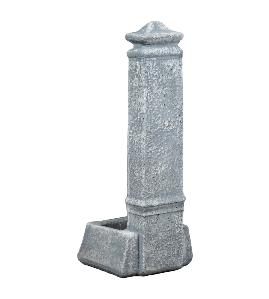 FONTANA DA GIARDINO VEDOVELLA KAM "ISERNIA"  IN CEMENTO ANTICATO GRIGIO, 29,8X26X79 CM
