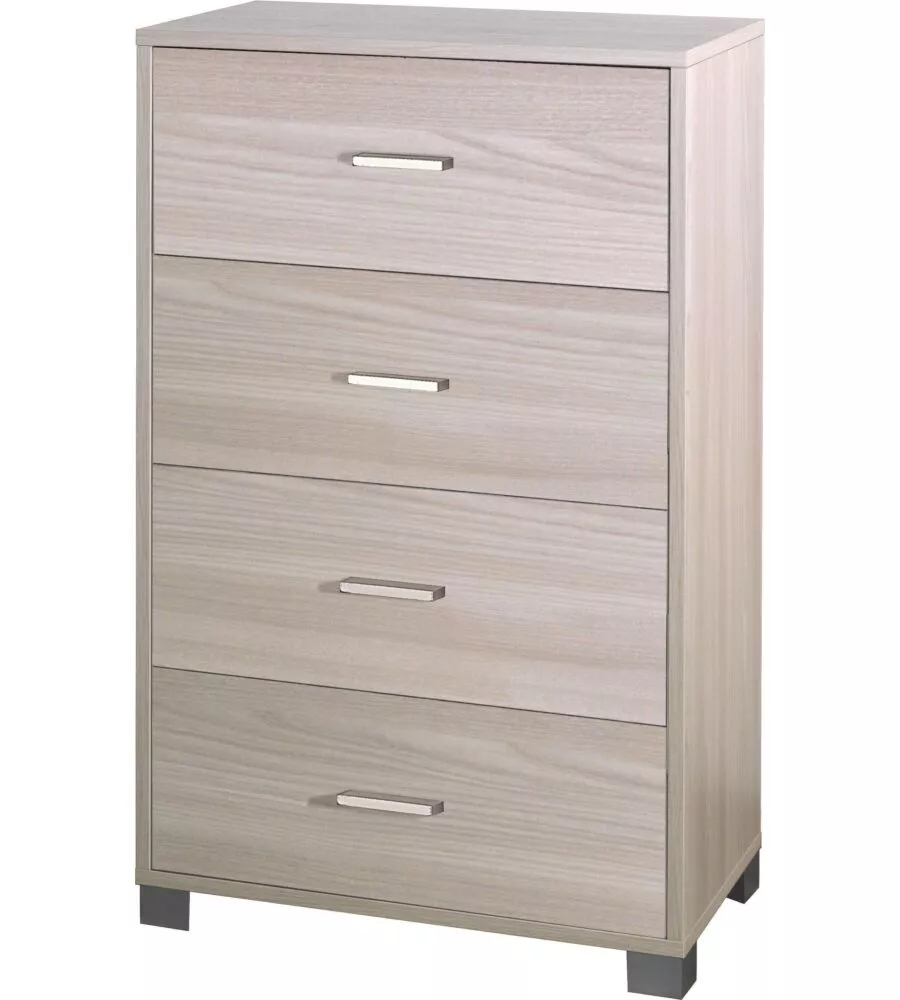 CASSETTIERA RIFINITA OLMO 4 CASSETTI, 70X112X41 CM