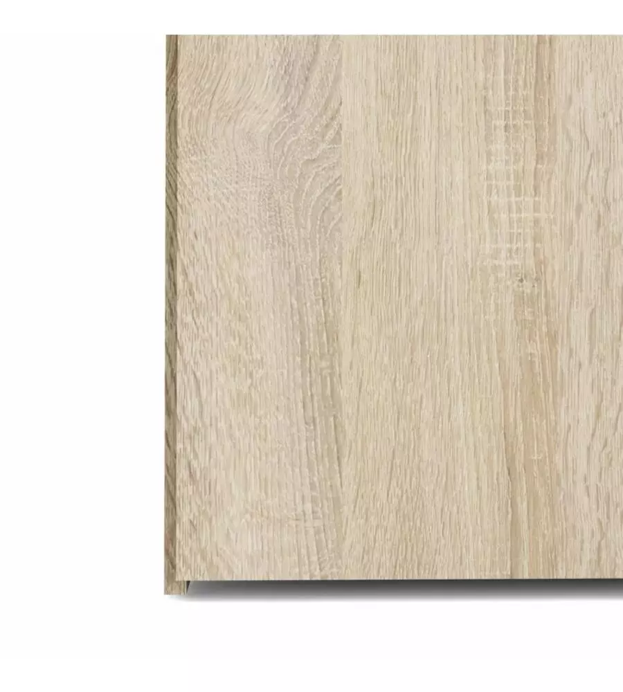 ARMADIO "SPACE" CON 3 ANTE E 3 CASSETTI EFFETTO QUERCIA, 115,8X49,50X200,40H CM