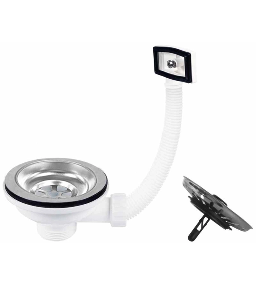 Piletta basket cn troppo pieno 90mm