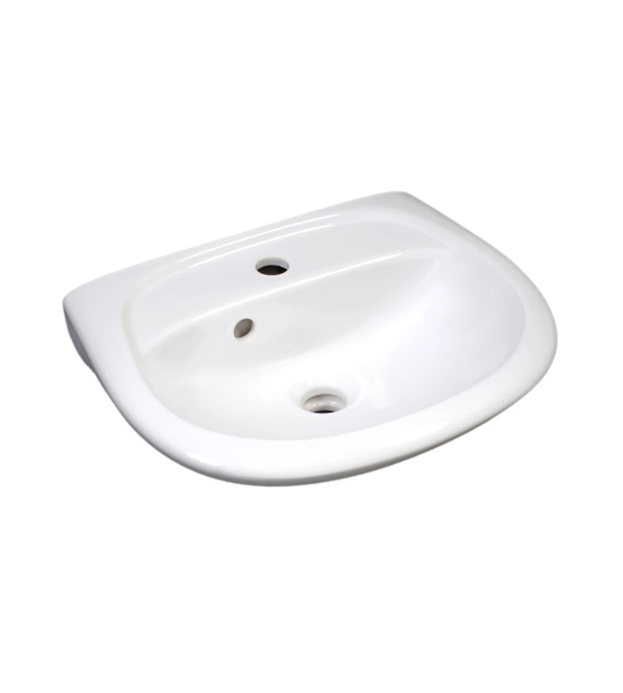 LAVABO A TERRA IN CERAMICA "SERIE IDRO" BIANCO 60 CM