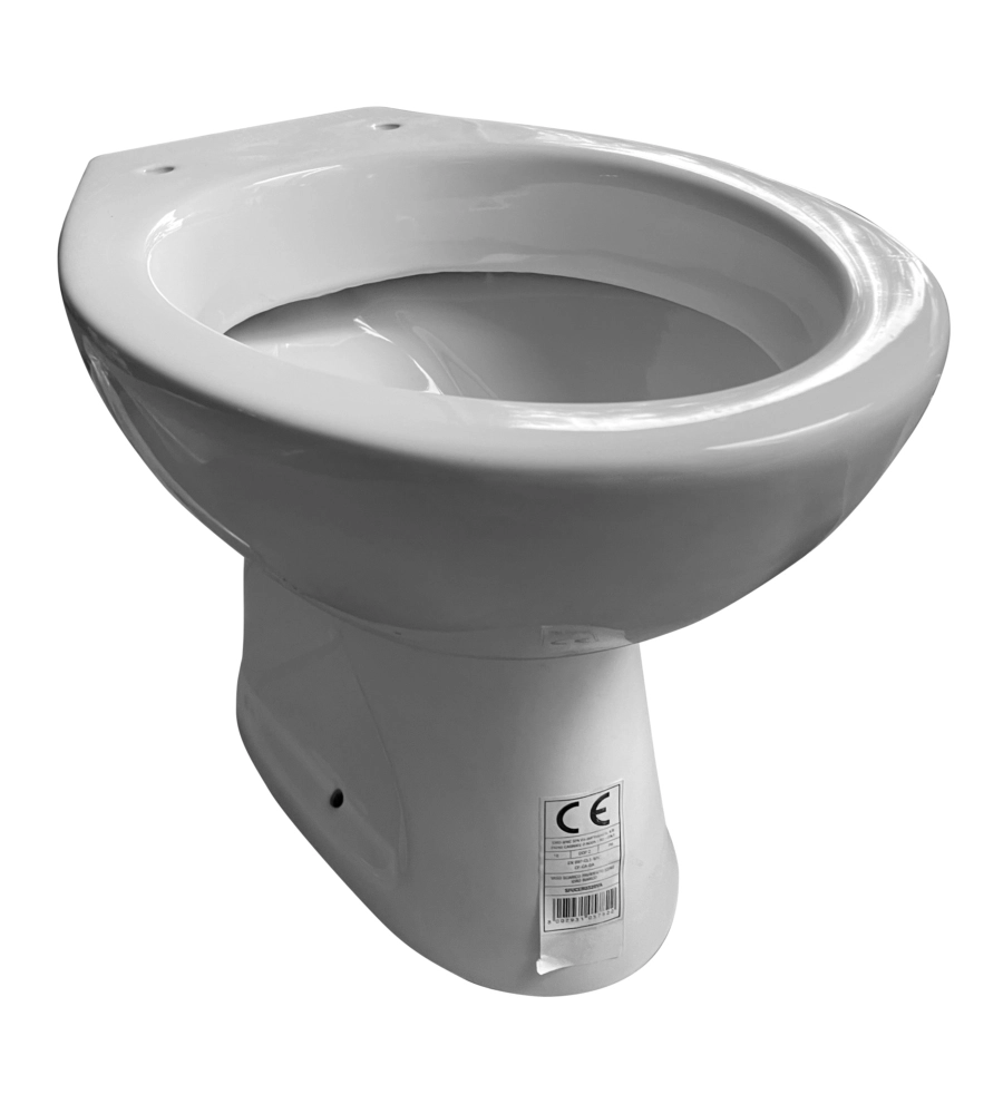 VASO WC A TERRA IN CERAMICA "SERIE IDRO" BIANCO