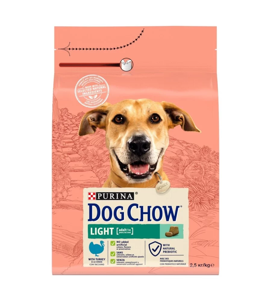 CROCCHETTE PER CANI PURINA "TONUS DOG CHOW" ADULTO DI TUTTE LE TAGLIE CON TACCHINO 2,5 KG