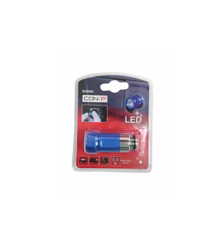 MINI TORCIA A LED ATTACCO ACCENDISIGARI AUTO