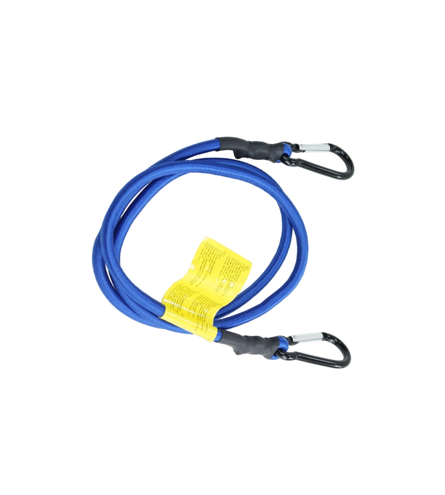 CINGHIE ELASTICHE CON MOSCHETTONE Ø 8 X 1200 MM. 2 PZ.