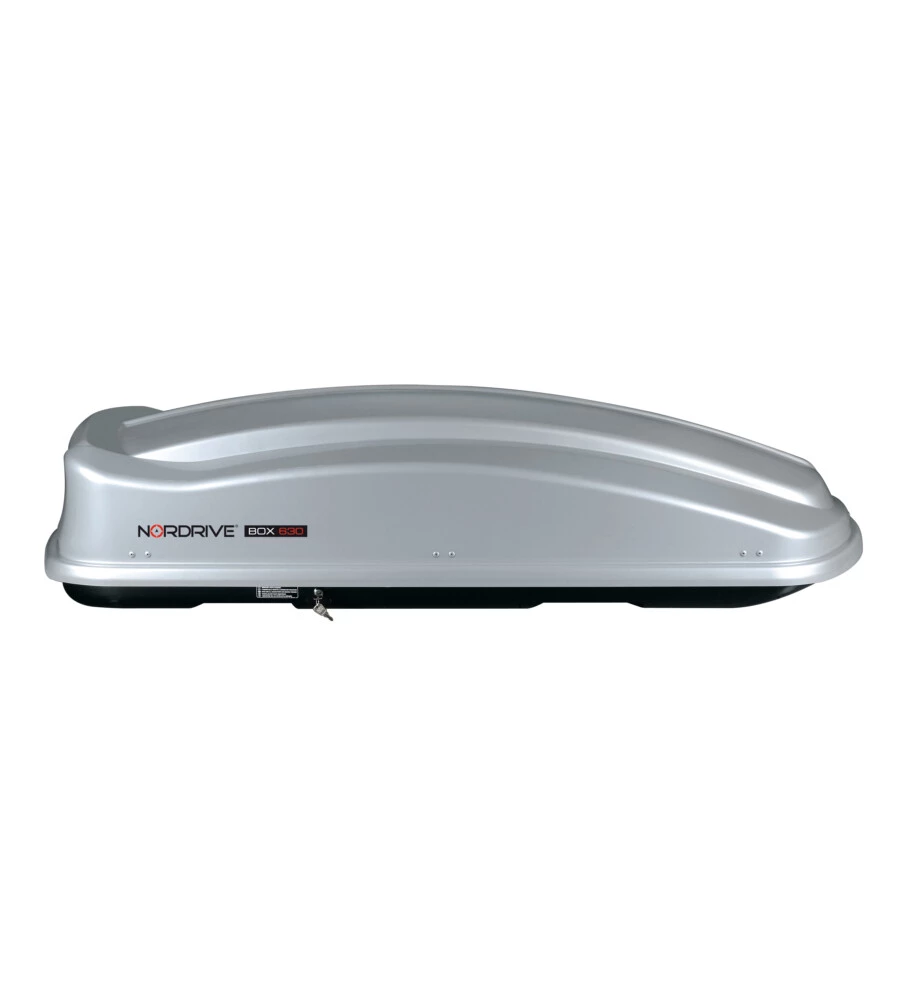 BOX TETTO PER AUTO 630 LITRI IN ABS ARGENTO LUCIDO - N60026
