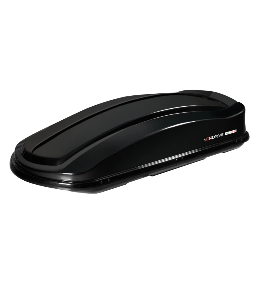 BOX TETTO PER AUTO 630 LITRI IN ABS NERO LUCIDO - N60027