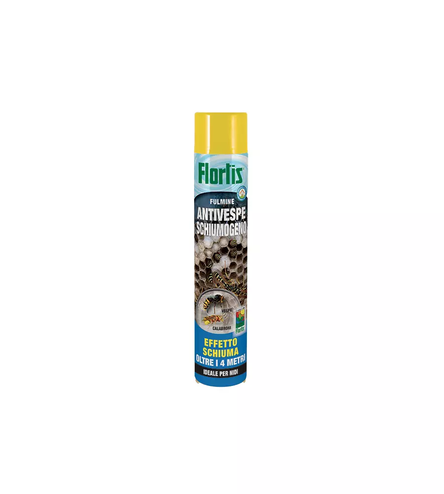 INSETTICIDA ANTIVESPE SCHIUMOGENO FLORTIS, 750 ML