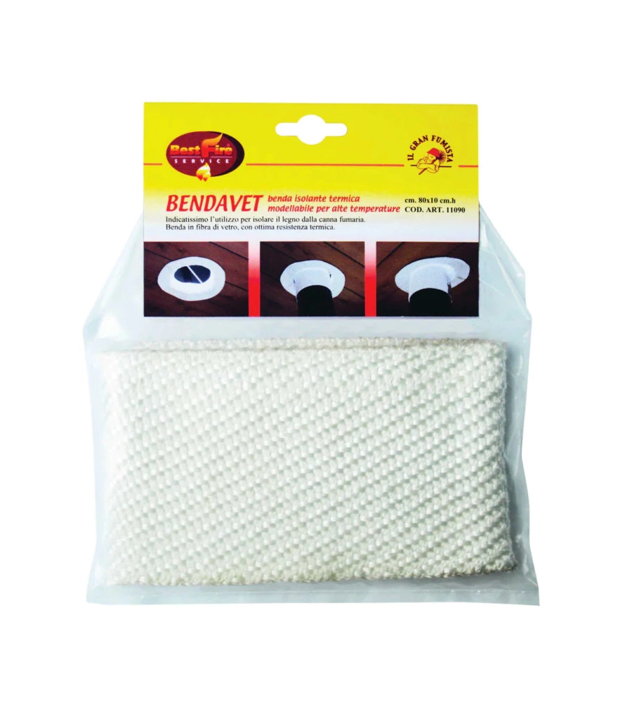 BENDA ISOLANTE TERMICA BEST FIRE "BENDAVET" PER ALTE TEMPERATURE, 80X10 CM