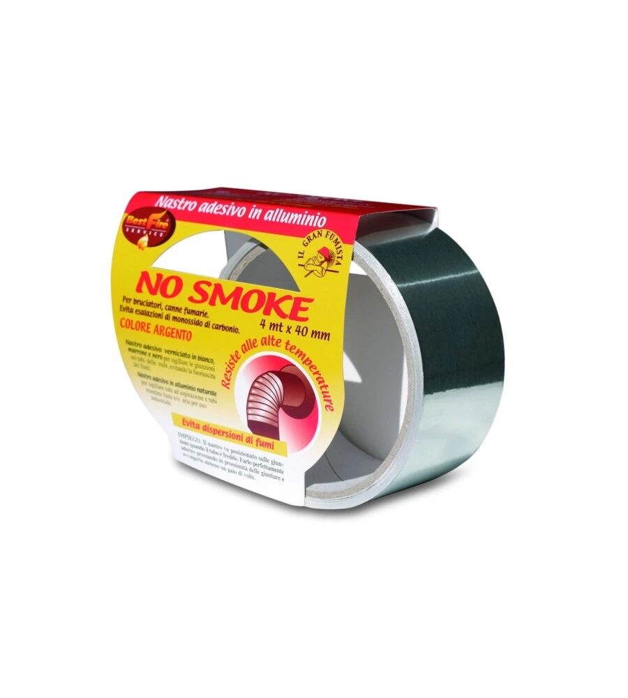 NASTRO ADESIVO BEST FIRE "NO SMOKE" IN ALLUMINIO, 40 MM X 4 MT
