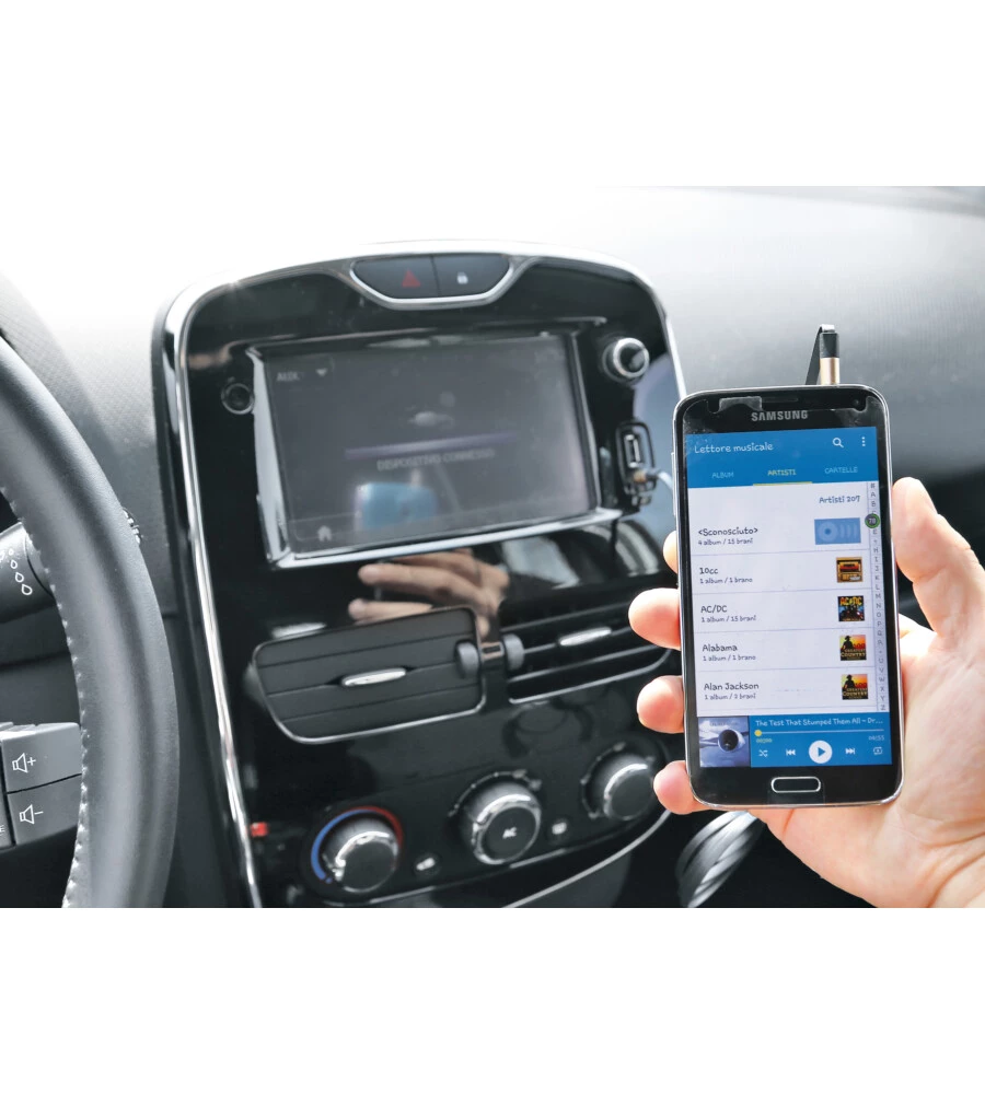 CAVO AUTORADIO 120CM AUX AUX - NERO  38900
