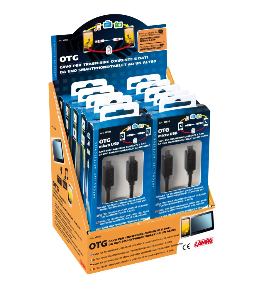 CAVO OTG MICRO USB > MICRO USB - 30 CM - NERO  38936