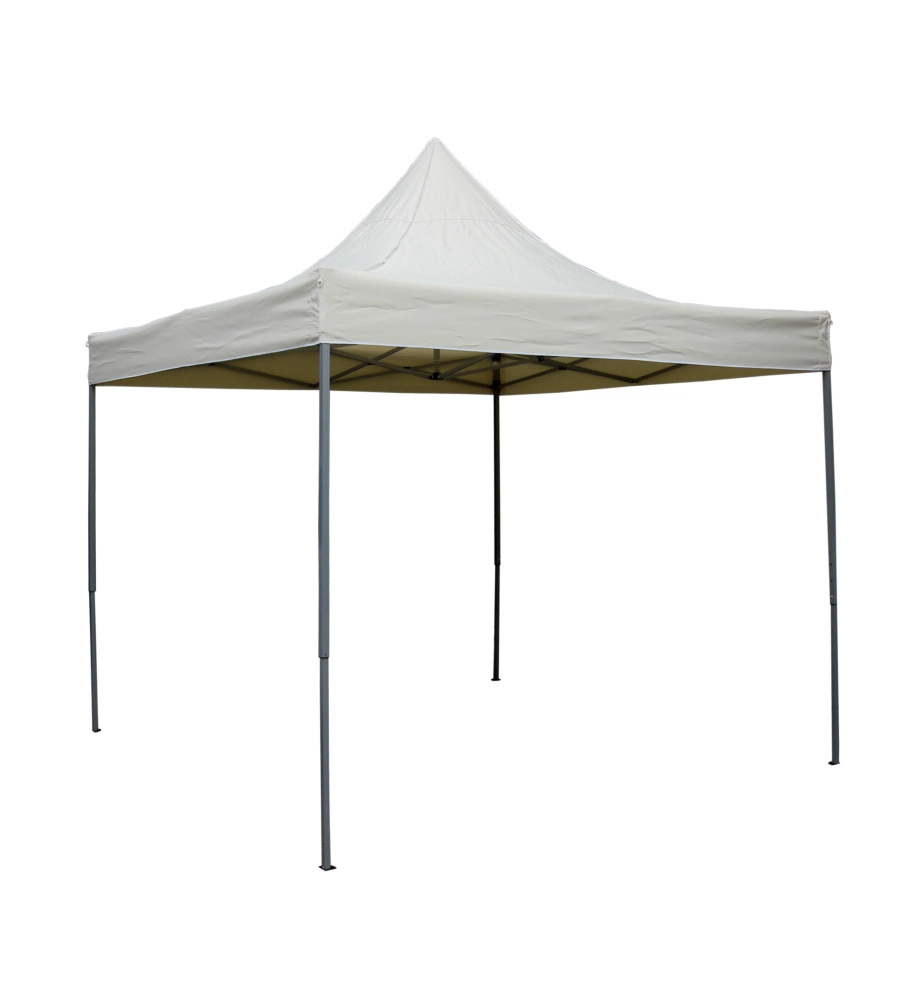 GAZEBO DA ESTERNO PIEGHEVOLE EUROGARDEN IN ALLUMINIO ECRÙ 3X3 M