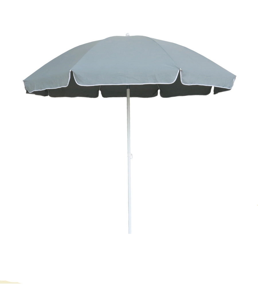 OMBRELLONE DA SPIAGGIA ROTONDO EUROGARDEN IN COTONE GRIGIO 240X240 CM
