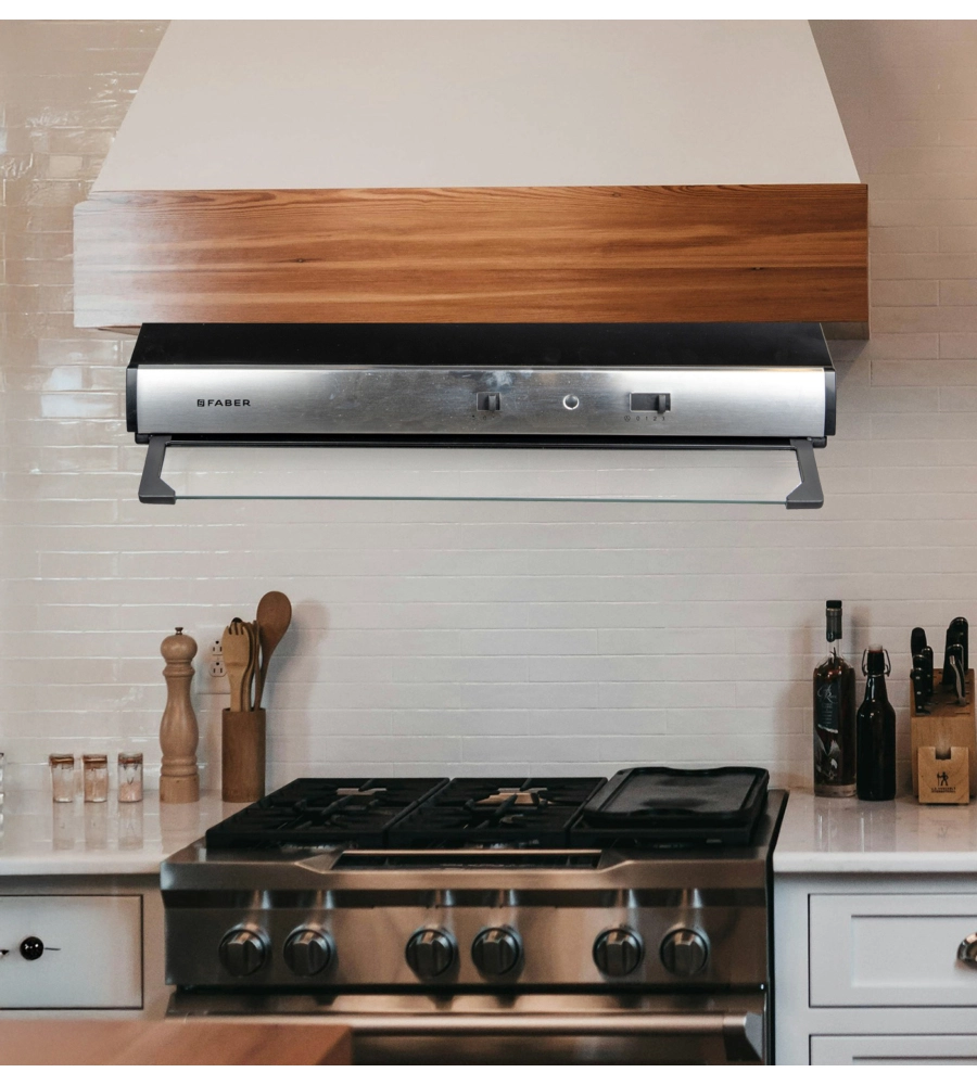 CAPPA DA INCASSO FABER "TCH04 SS16A 741" CON FINITURA INOX, 60 CM