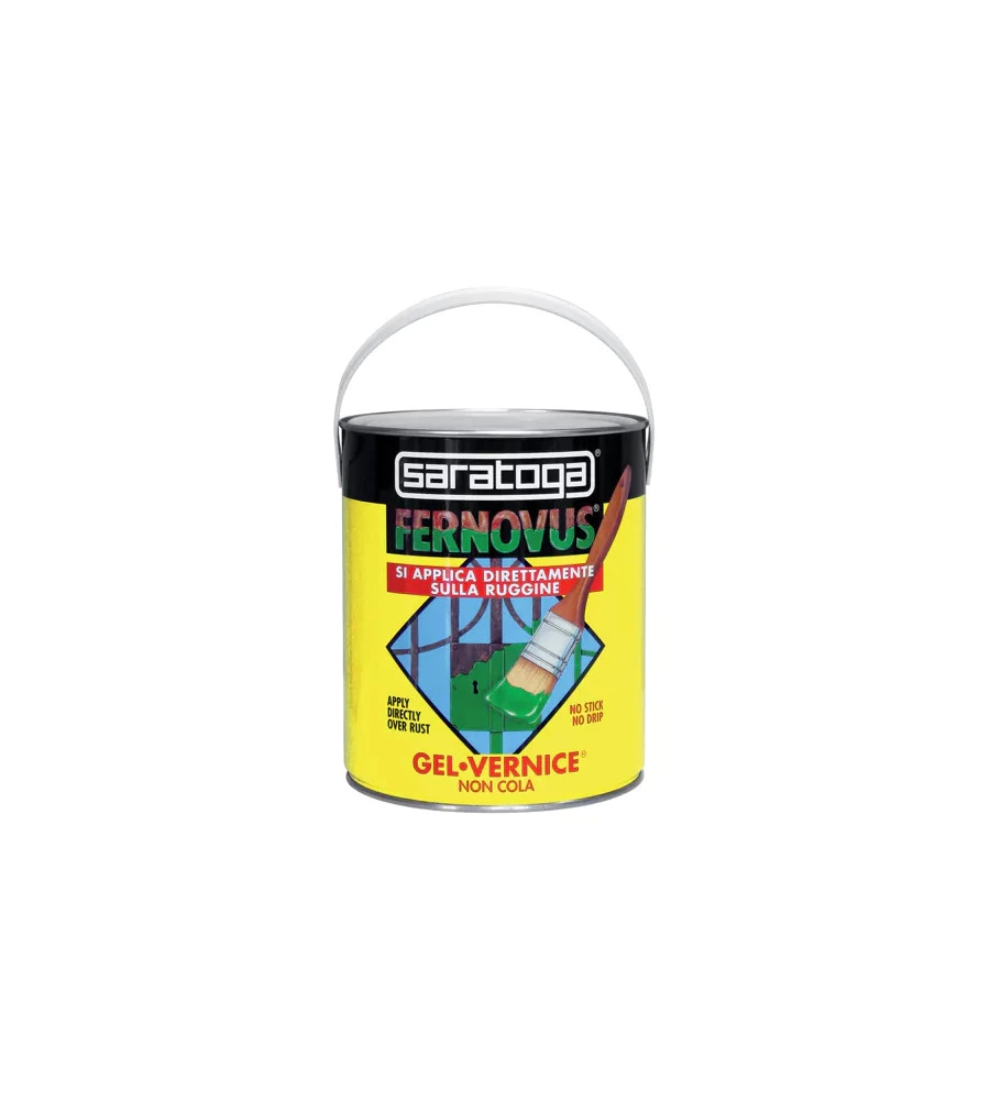 SMALTO GEL ANTIRUGGINE SARATOGA "FERNOVUS" BIANCO NEVE 2,5 LT