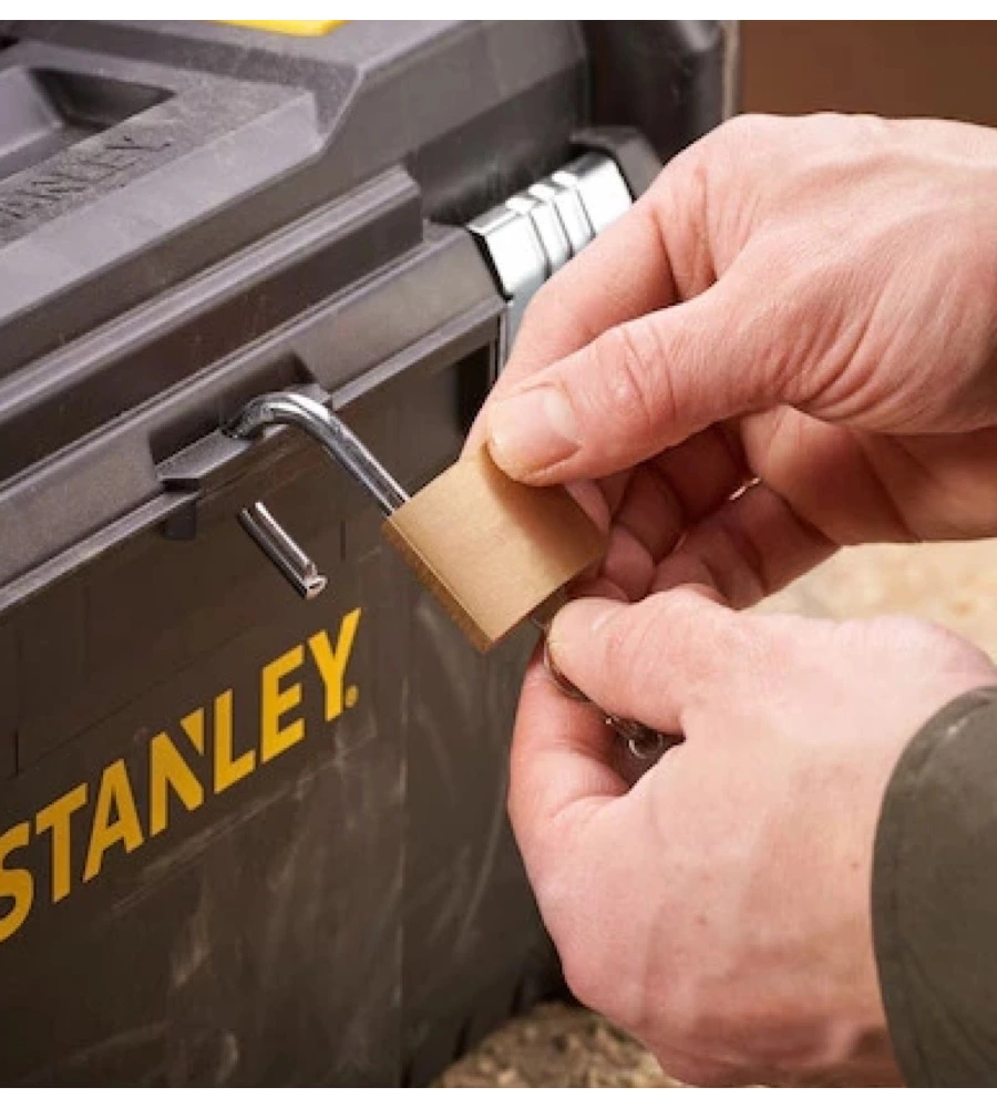 CASSETTA PORTA UTENSILI STANLEY "ESSENTIAL" CON CHIUSURA IN METALLO, 45X25X25 CM