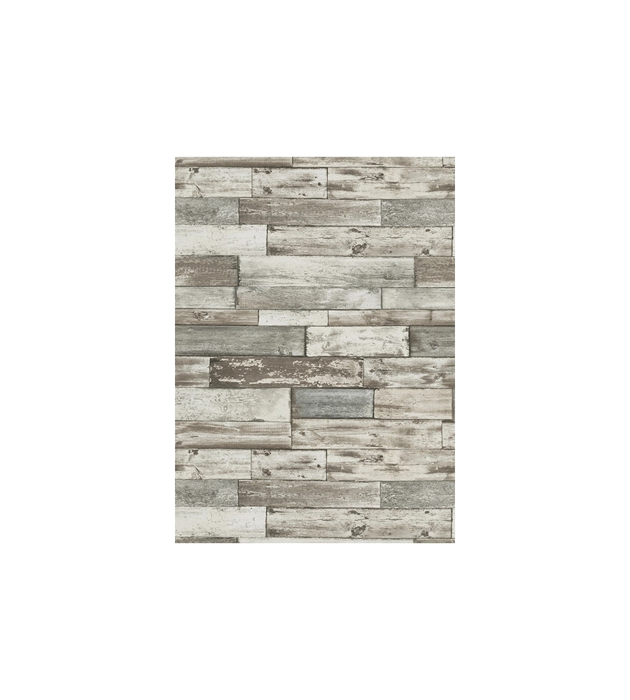 CARTA DA PARATI PARATO CARTA LEGNO SHABBY