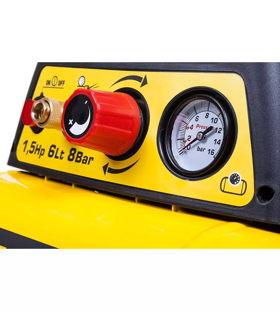 COMPRESSORE ARIA PORTATILE STANLEY "NEW VENTO" 6L 1,5HP