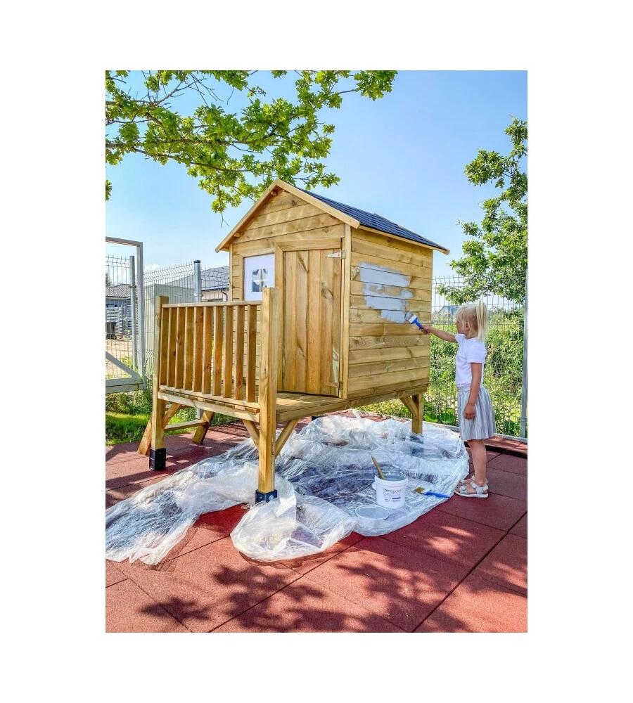 CASETTA DA GIARDINO PER BAMBINI IN LEGNO DOMUS "TOMEK" 174x123x212 CM